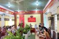 Lãnh đạo xã M’đrăk thăm và làm việc với Trường THCS Hùng Vương