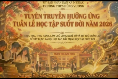 Tuyên truyền hưởng ứng tuần lễ học tập suốt đời năm 2026