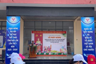 CB, GV, NV TRƯỜNG THCS HÙNG VƯƠNG HƯỞNG ỨNG SÔI NỔI NGÀY CHẠY OLYMPIC VÌ SỨC KHOẺ TOÀN DÂN DO XÃ M’DR ẮK TỔ CHỨC